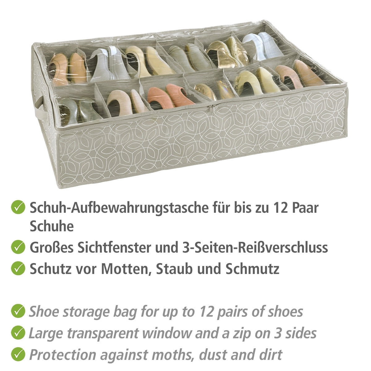 Underbed Shoe Storage - Balance Range - 12 Compartments