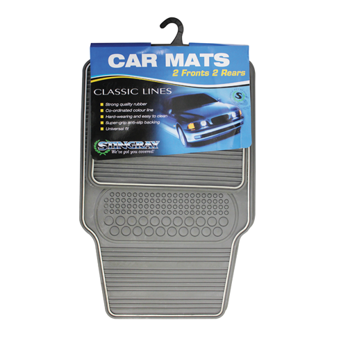 Car Mat 4Pc Set - Heavy Duty Classic