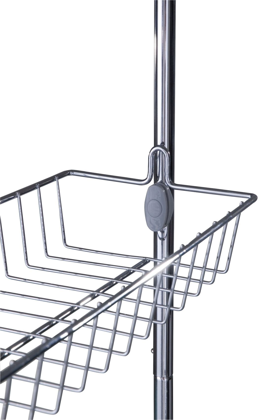 Door-Mounted Hanging Rack With 2 Shelves & 6 Hooks