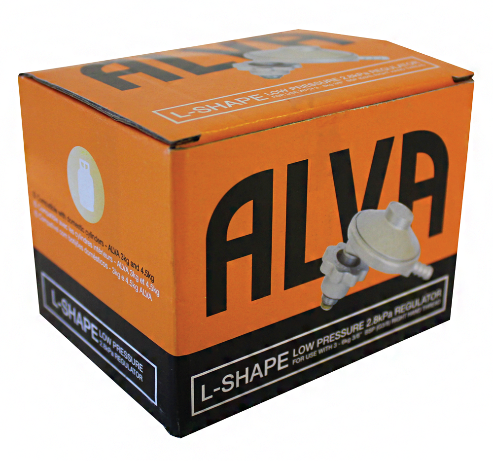 L-Shape Gas Regulator In Box