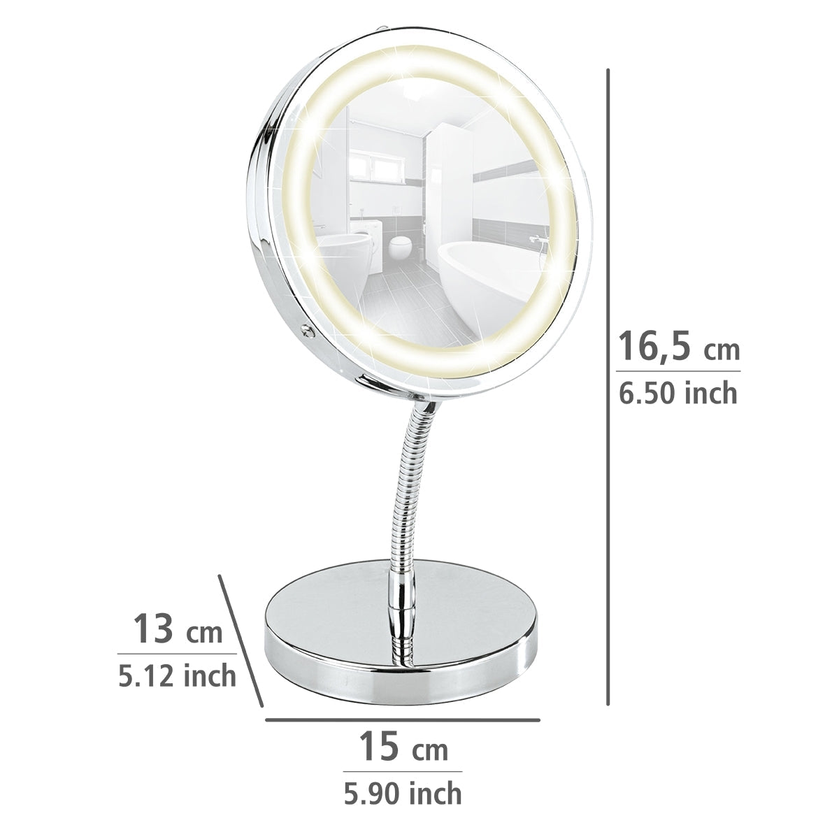 LED Standing Cosmetic Mirror - Brolo Range