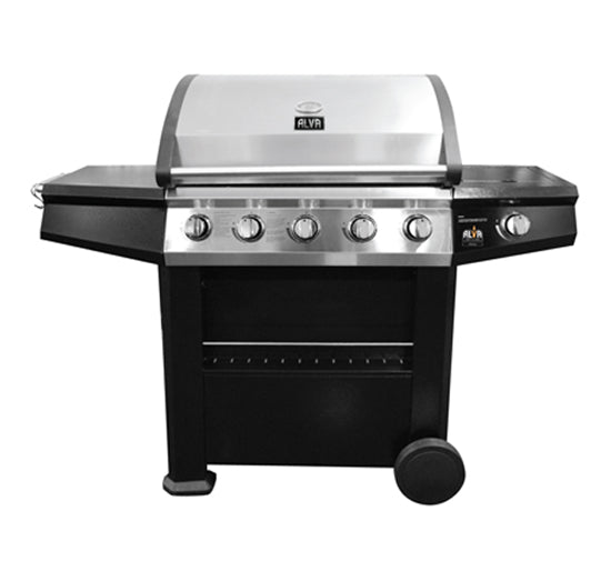 Finesse 5-Burner Stainless Steel Gas BBQ With Side Burner