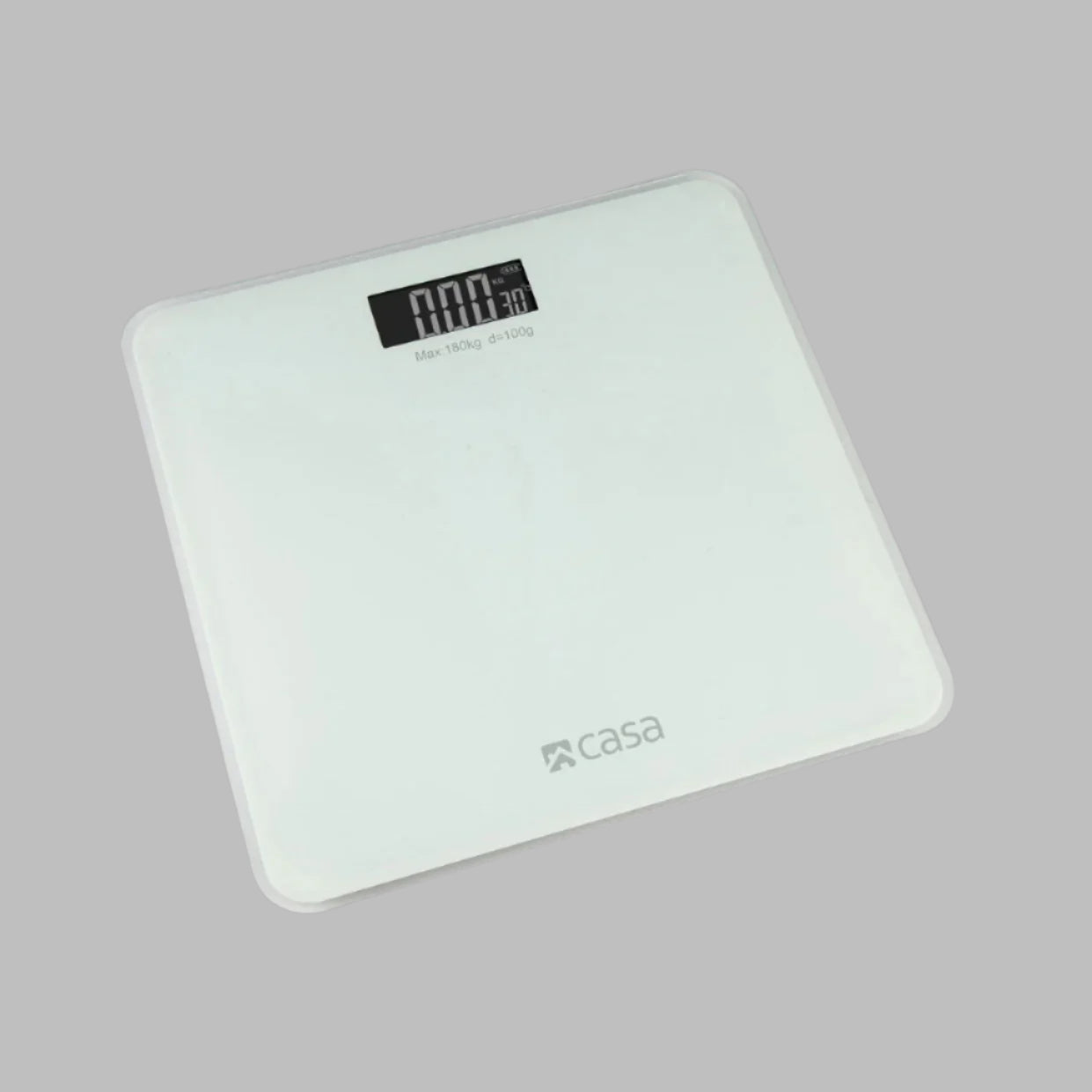 Electronic Bathroom Glass Scale - Solid - Rounded Corners