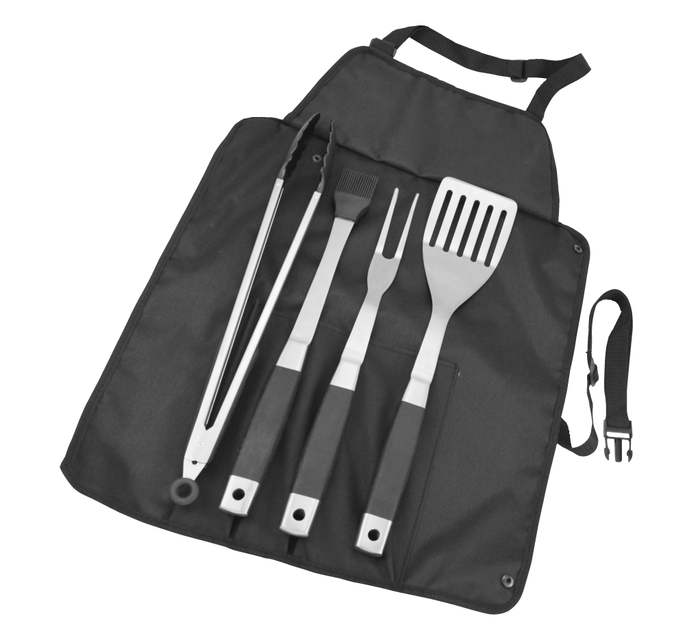 5Pc BBQ / Braai Roll-Up Tool Set