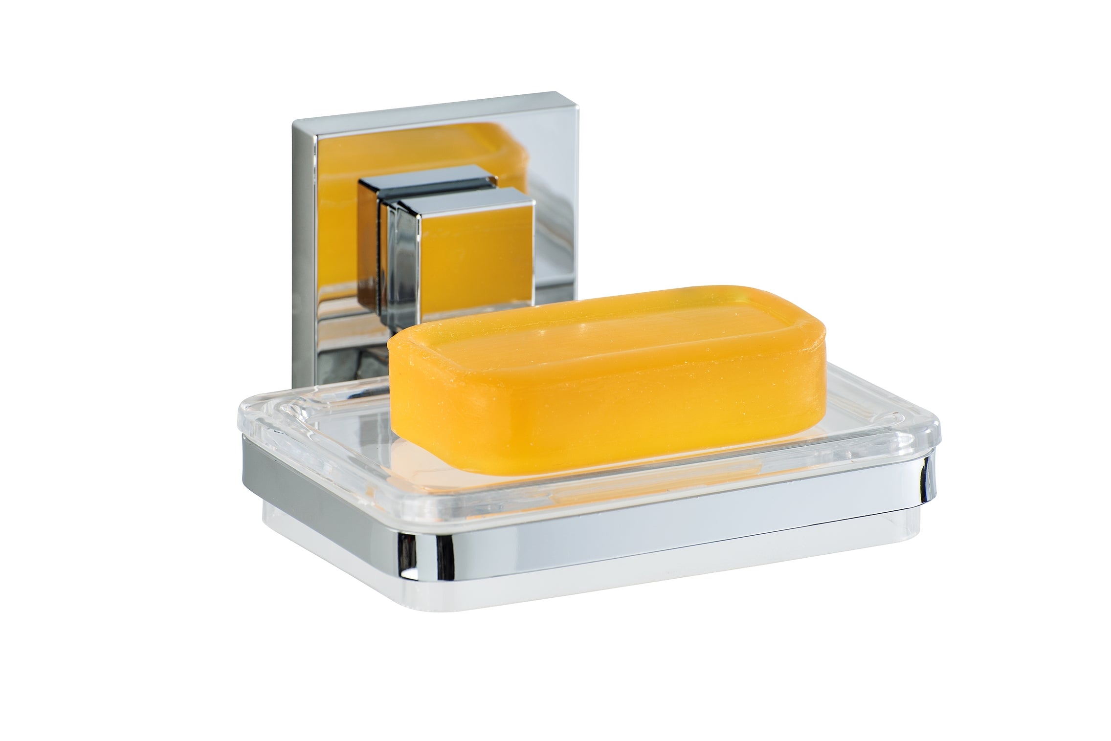Vacuum-Loc Soap Holder Quadro Range - S/Steel - No Drilling