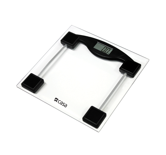 Electronic Bathroom Glass Scale - Ultra Flat