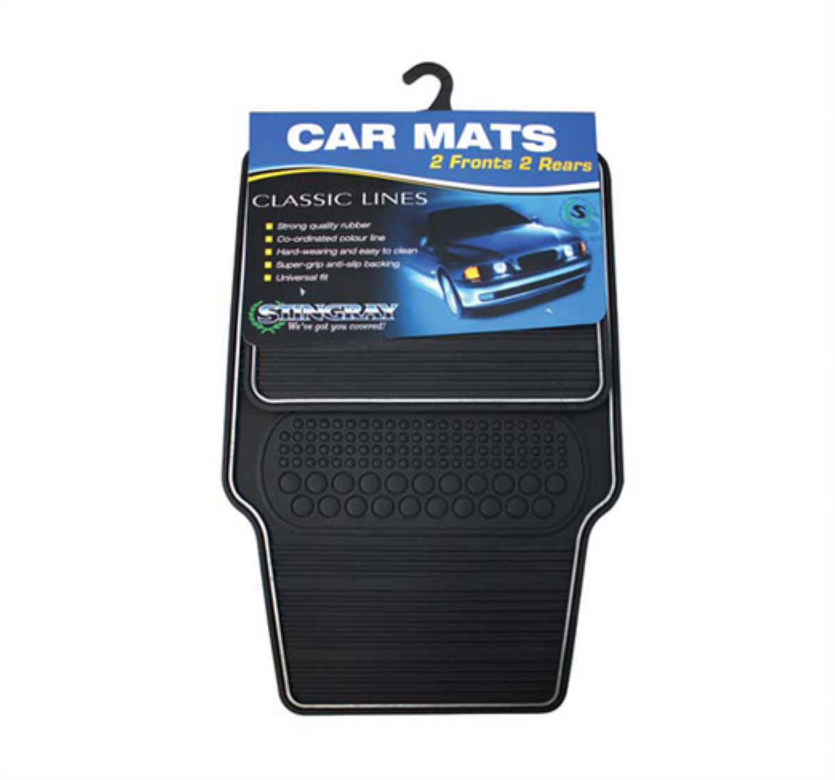 Heavy Duty Classic 4-Piece Car Mat Set | Stingray