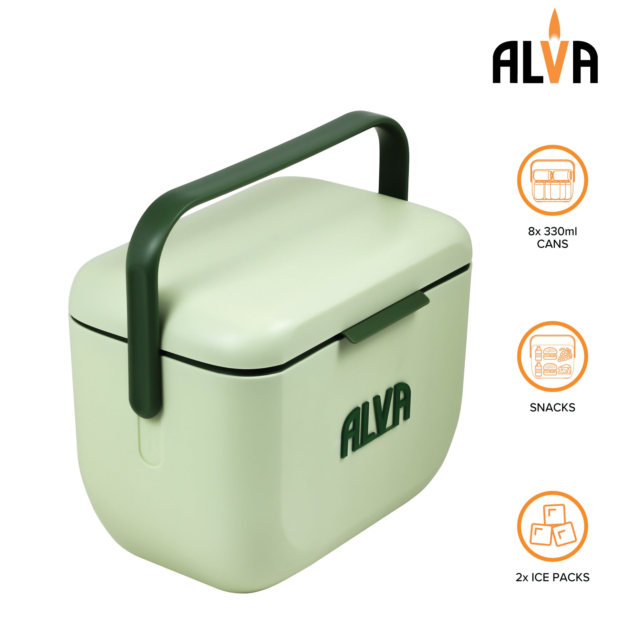 6L Cooler Box - Pistachio Green
