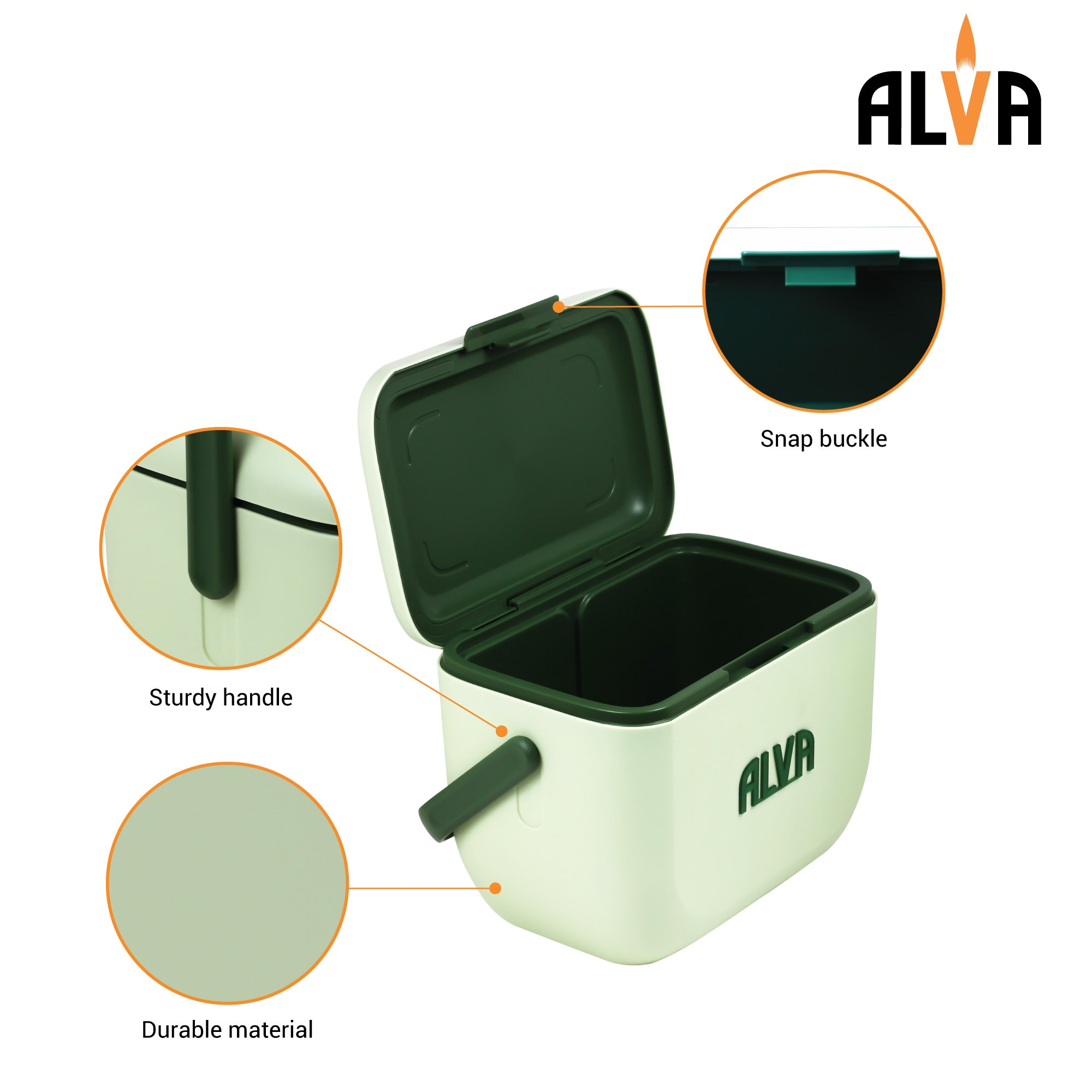 6L Cooler Box - Pistachio Green