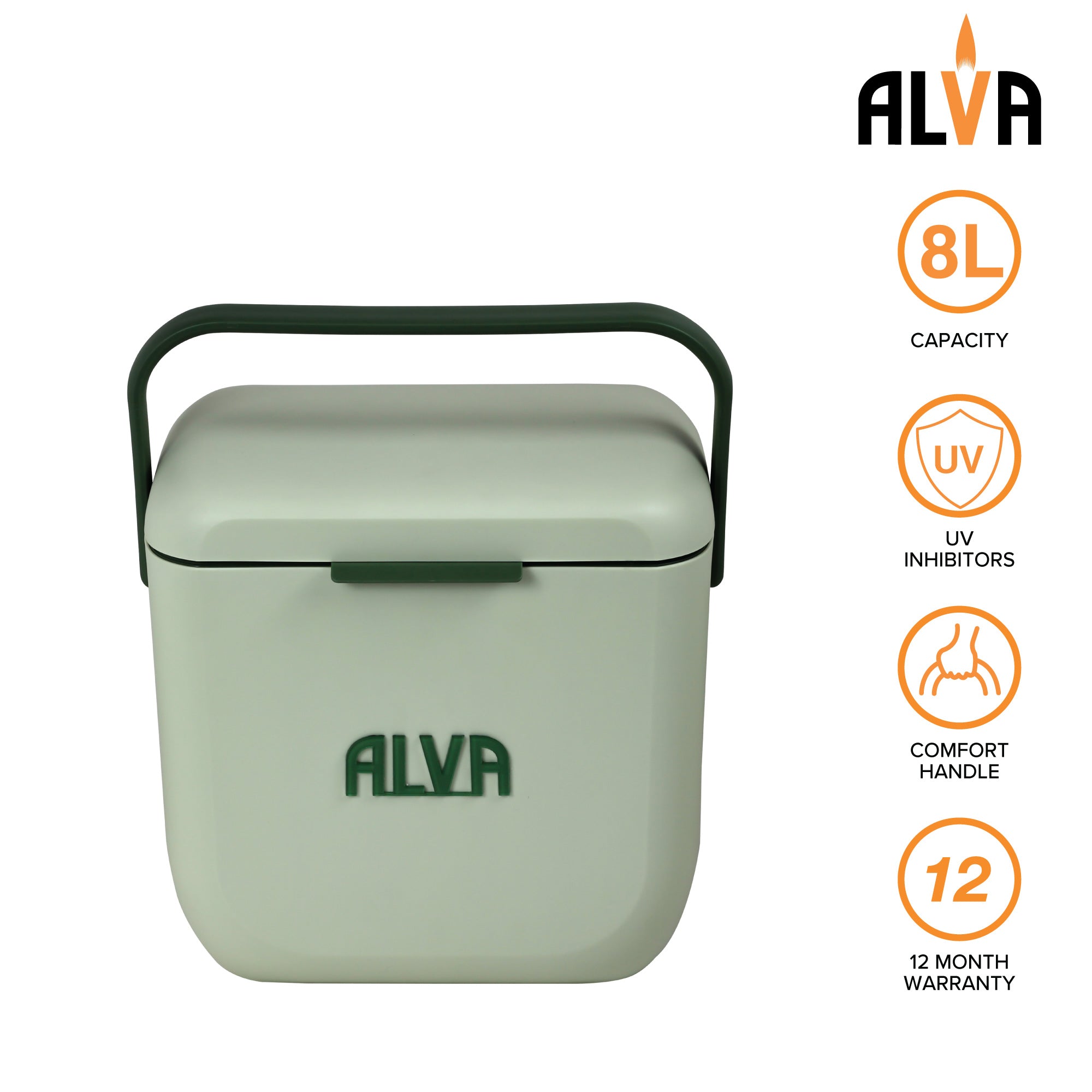 8L Cooler Box - Pistachio Green