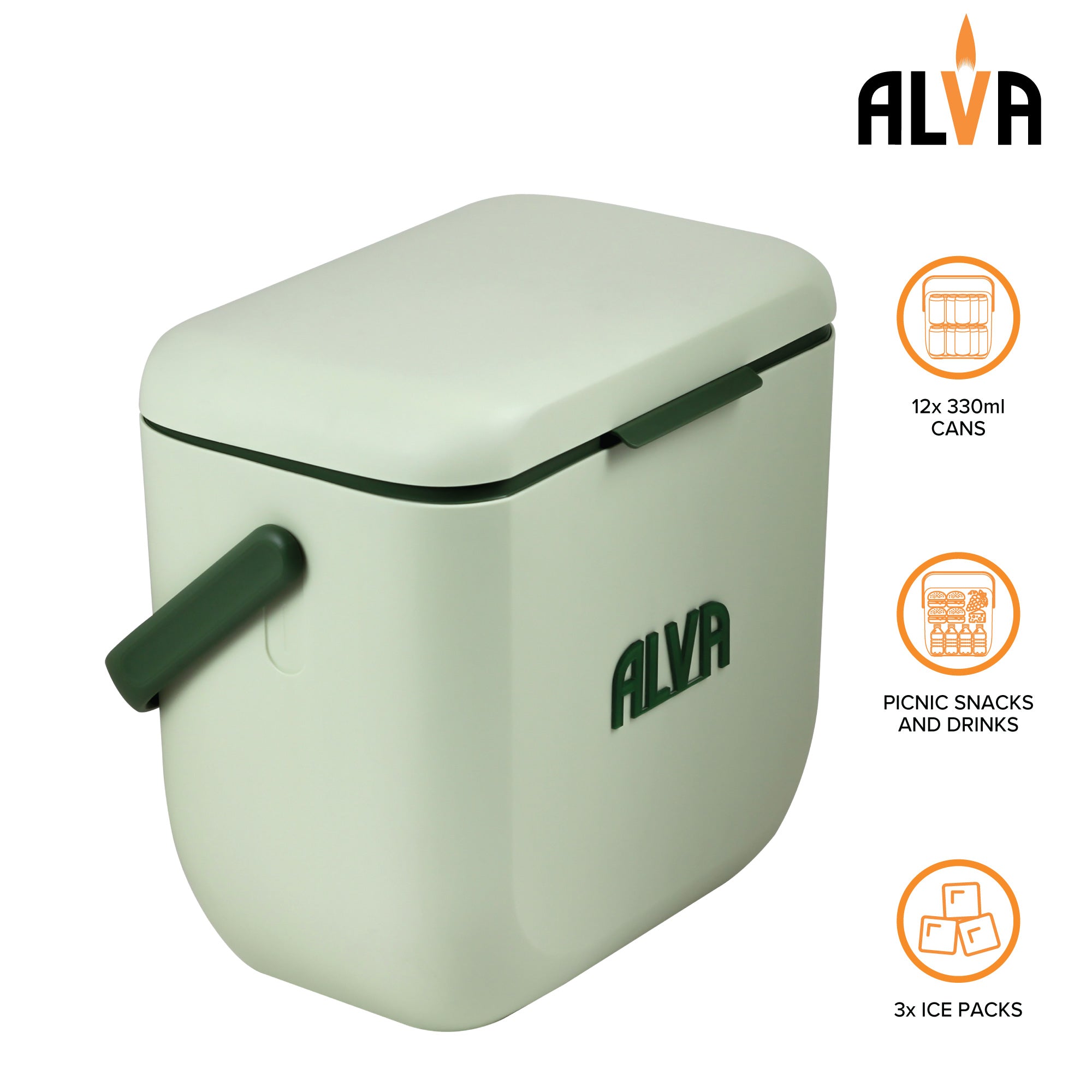8L Cooler Box - Pistachio Green