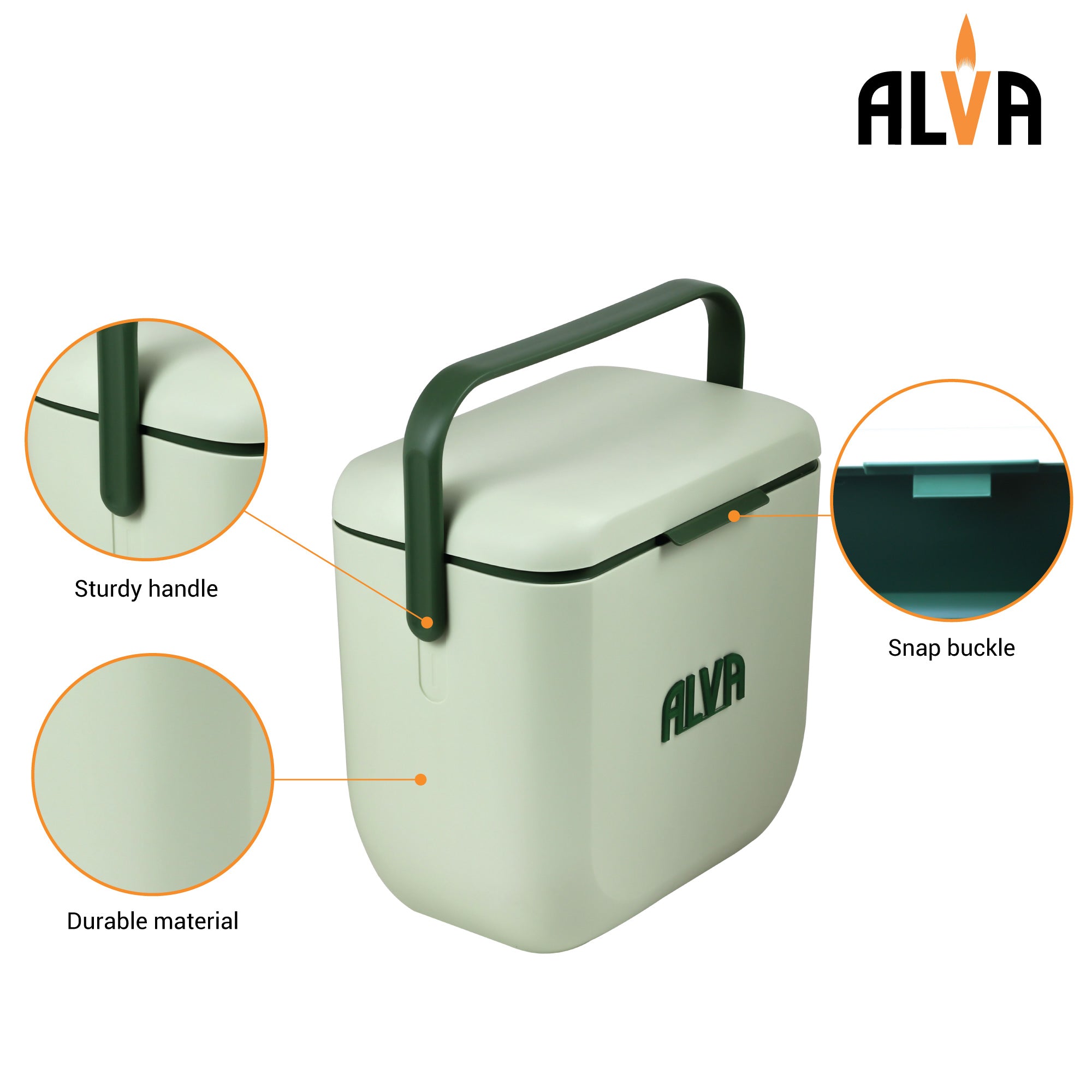 8L Cooler Box - Pistachio Green