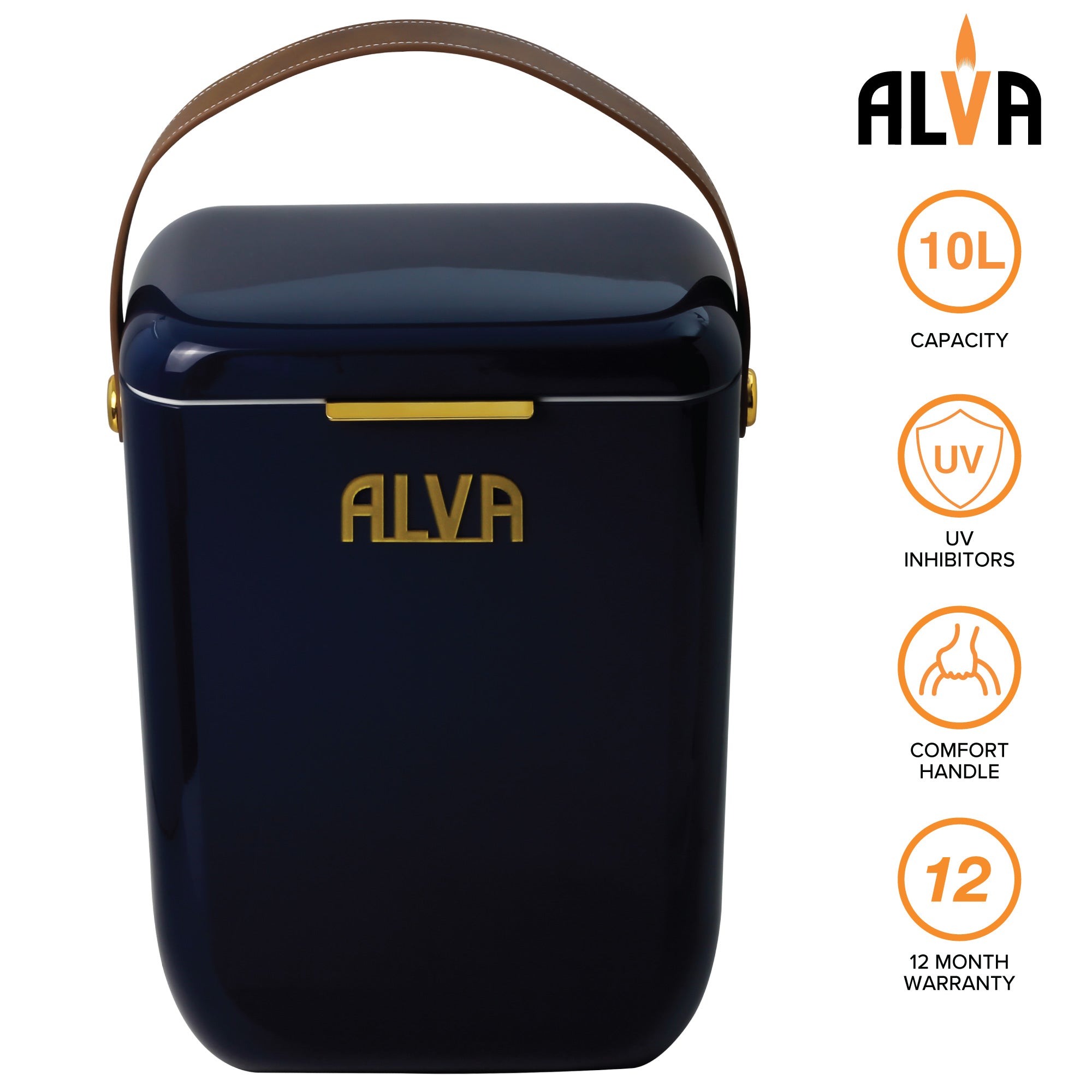 10L Cooler Box - Midnight Blue
