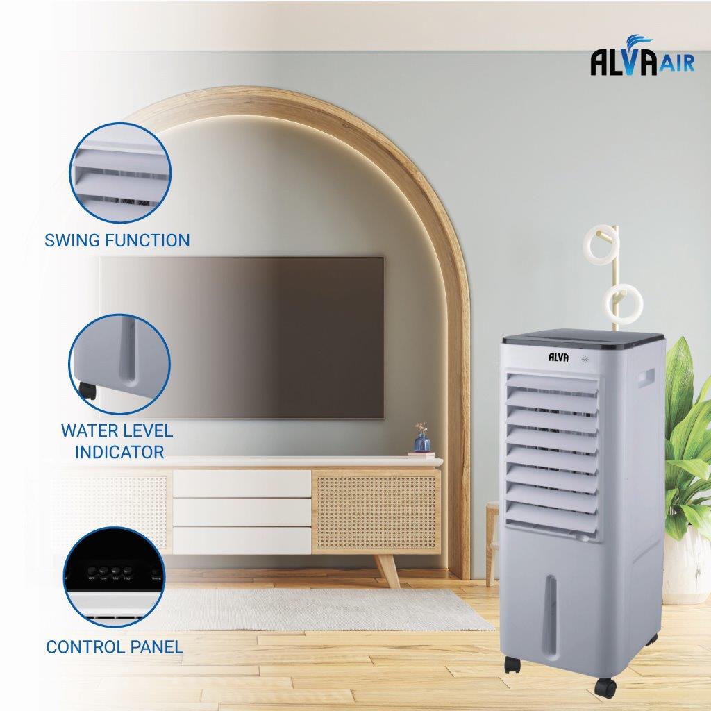 12L Evaporative Air Cooler | Remote Control | Timer | Fan | Humidifier