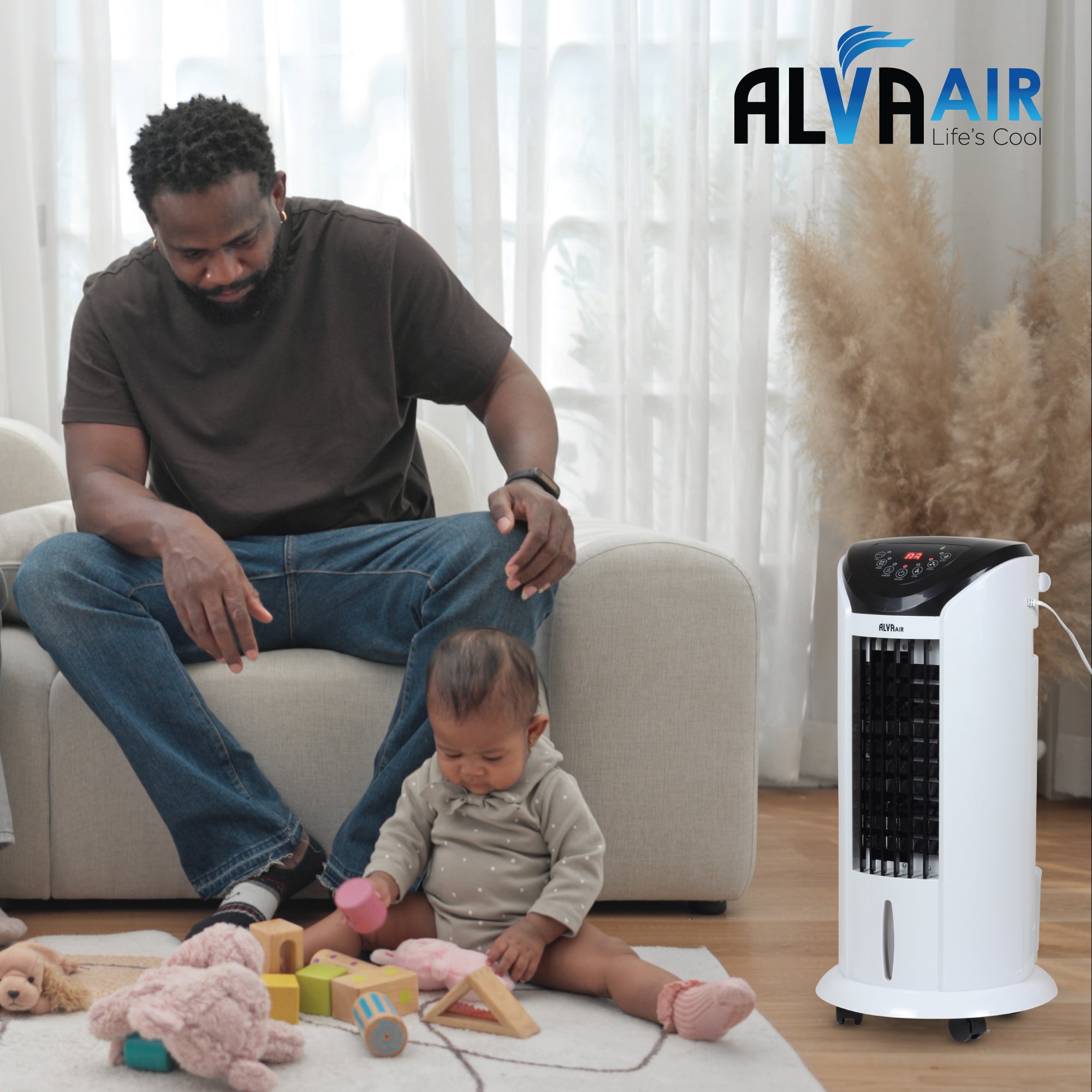 8L Evaporative Air Cooler | Remote Control | Timer | Fan | Humidifier | Air Purifier