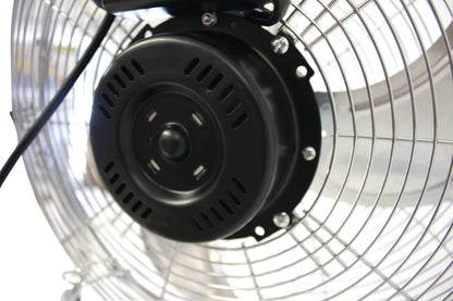 40CM FLOOR FAN - HIGH VELOCITY (CHROME SILVER)