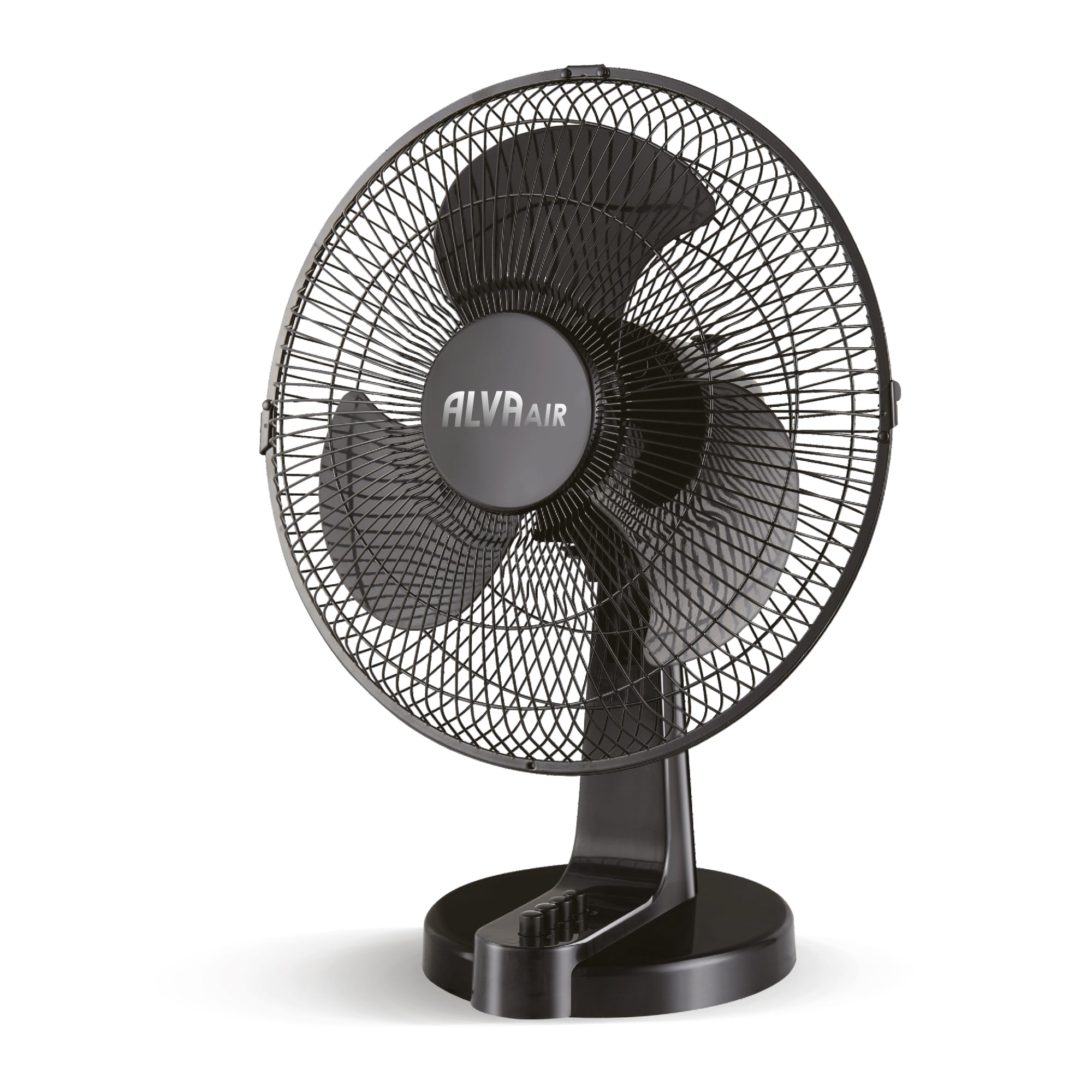 30cm Plastic Desk Fan (Black)