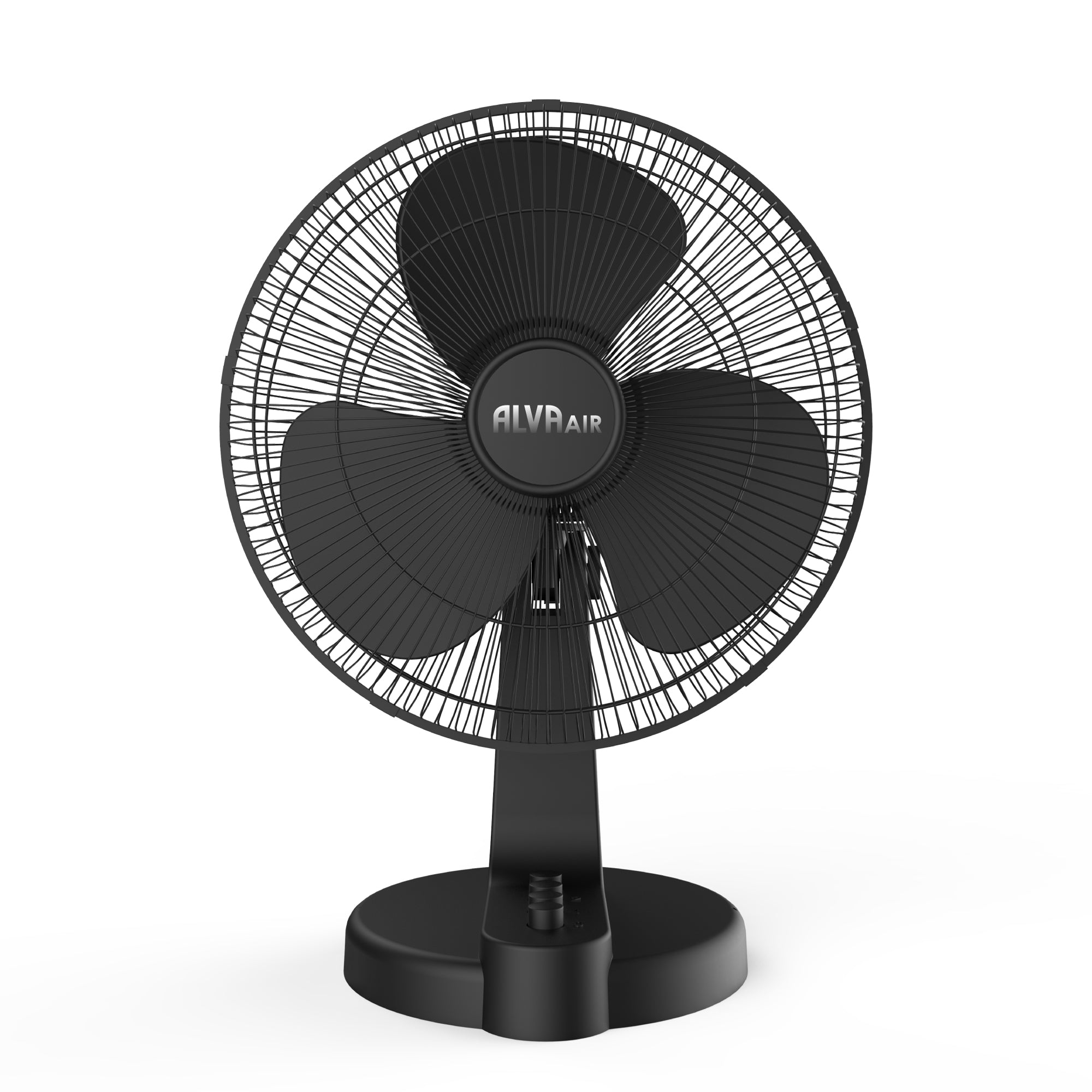 30cm Plastic Desk Fan (Black)