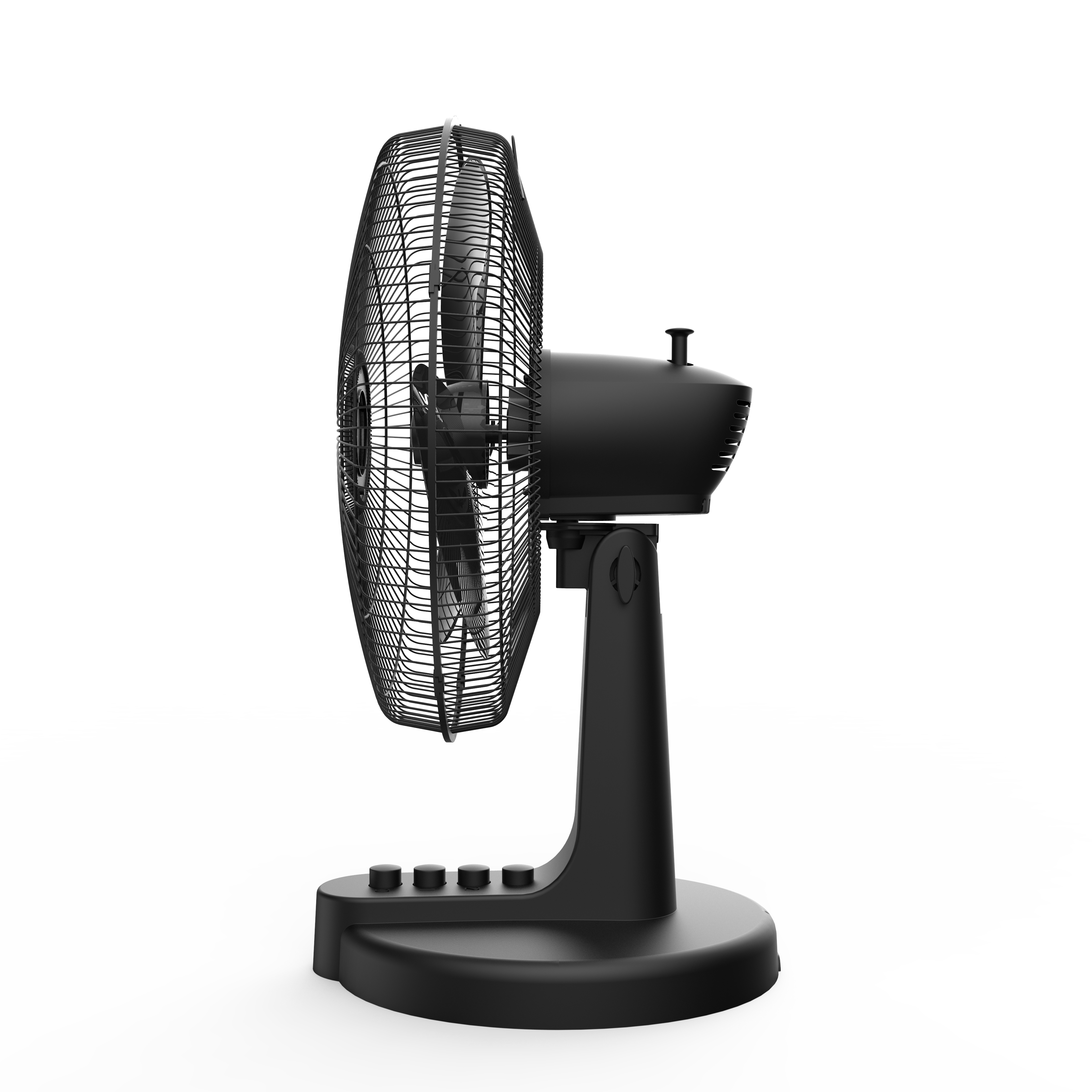 30cm Plastic Desk Fan (Black)M