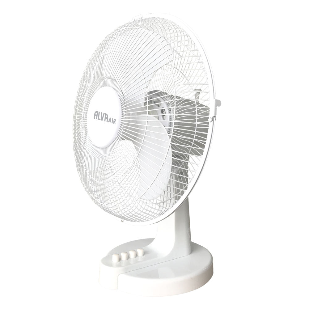 ALVA AIR - 30CM PLASTIC DESK FAN (WHITE)