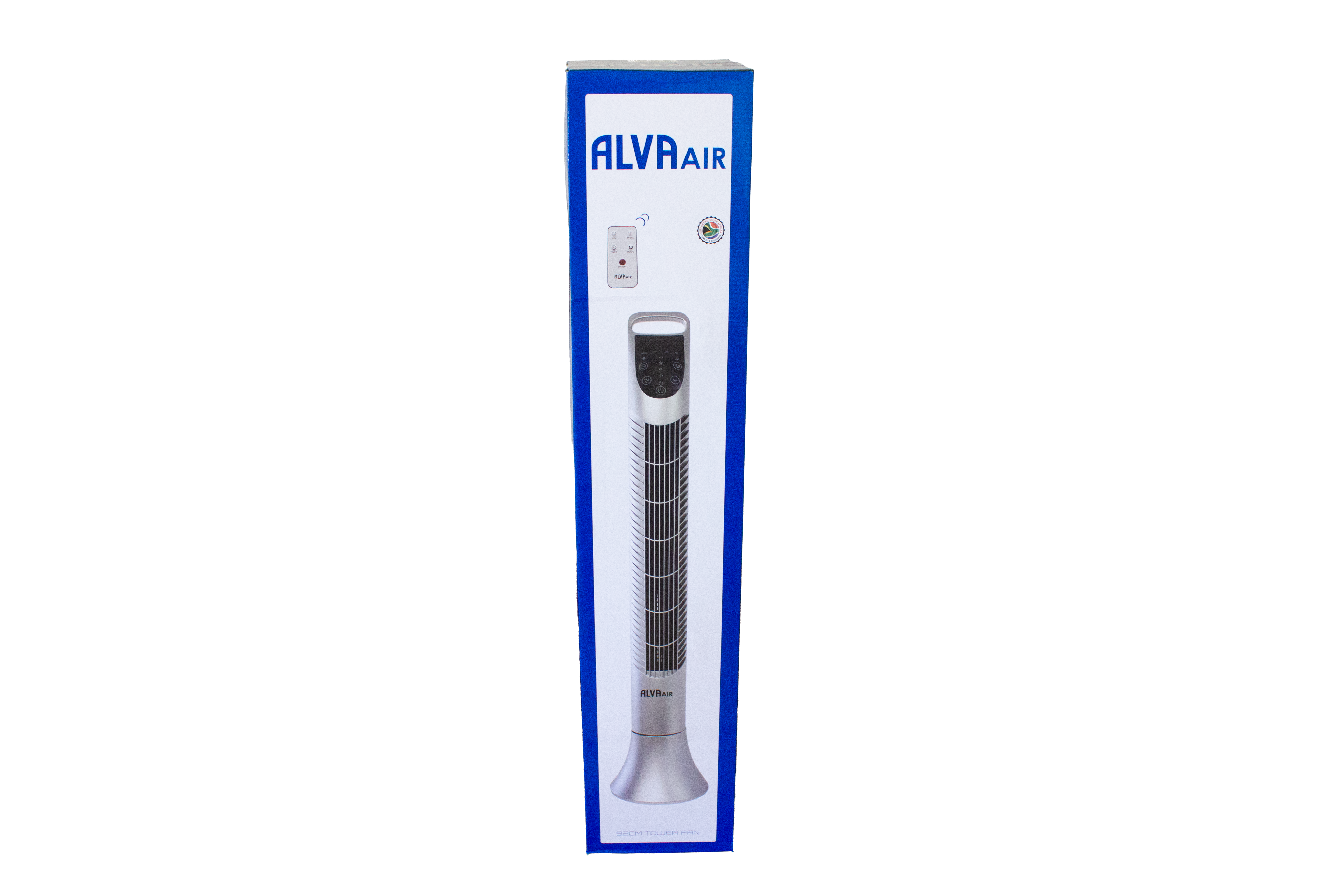 92cm Plastic Tower Fan (Silver) With Remote