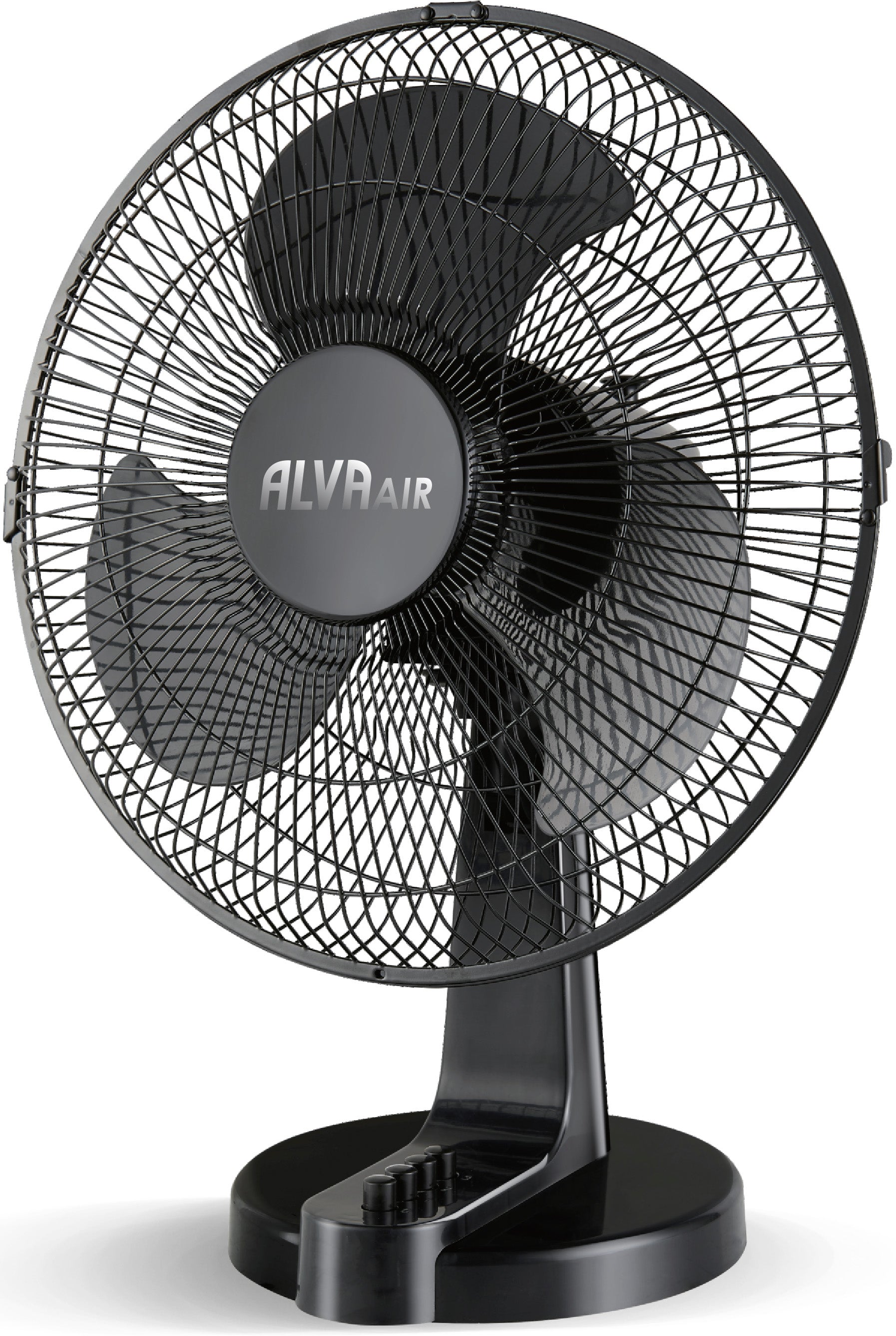 40cm Plastic Desk Fan (Black)
