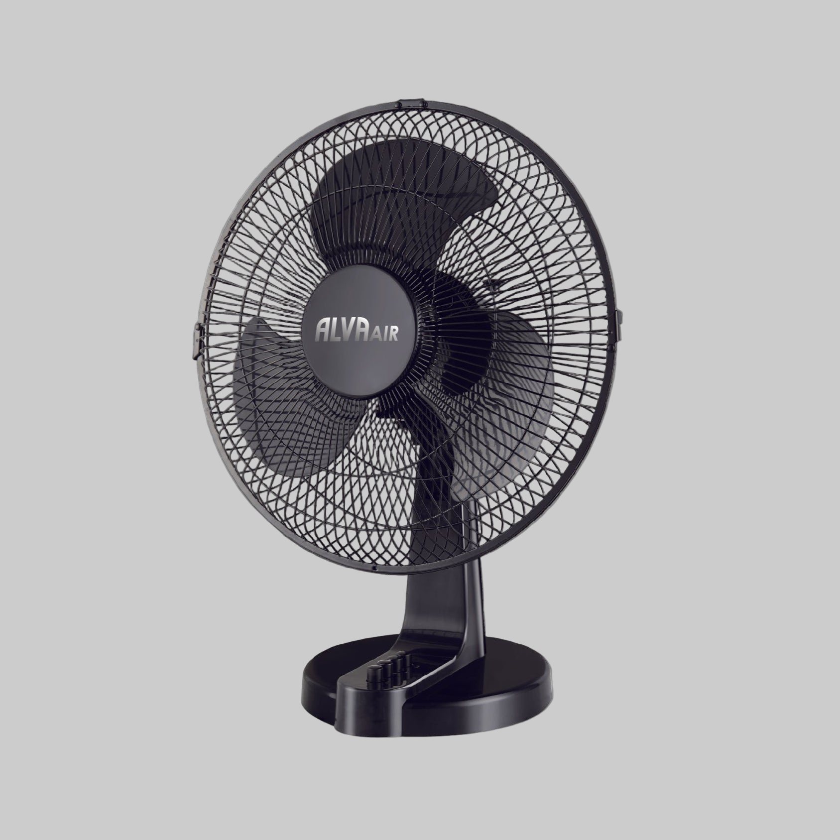 40cm Plastic Desk Fan (Black)