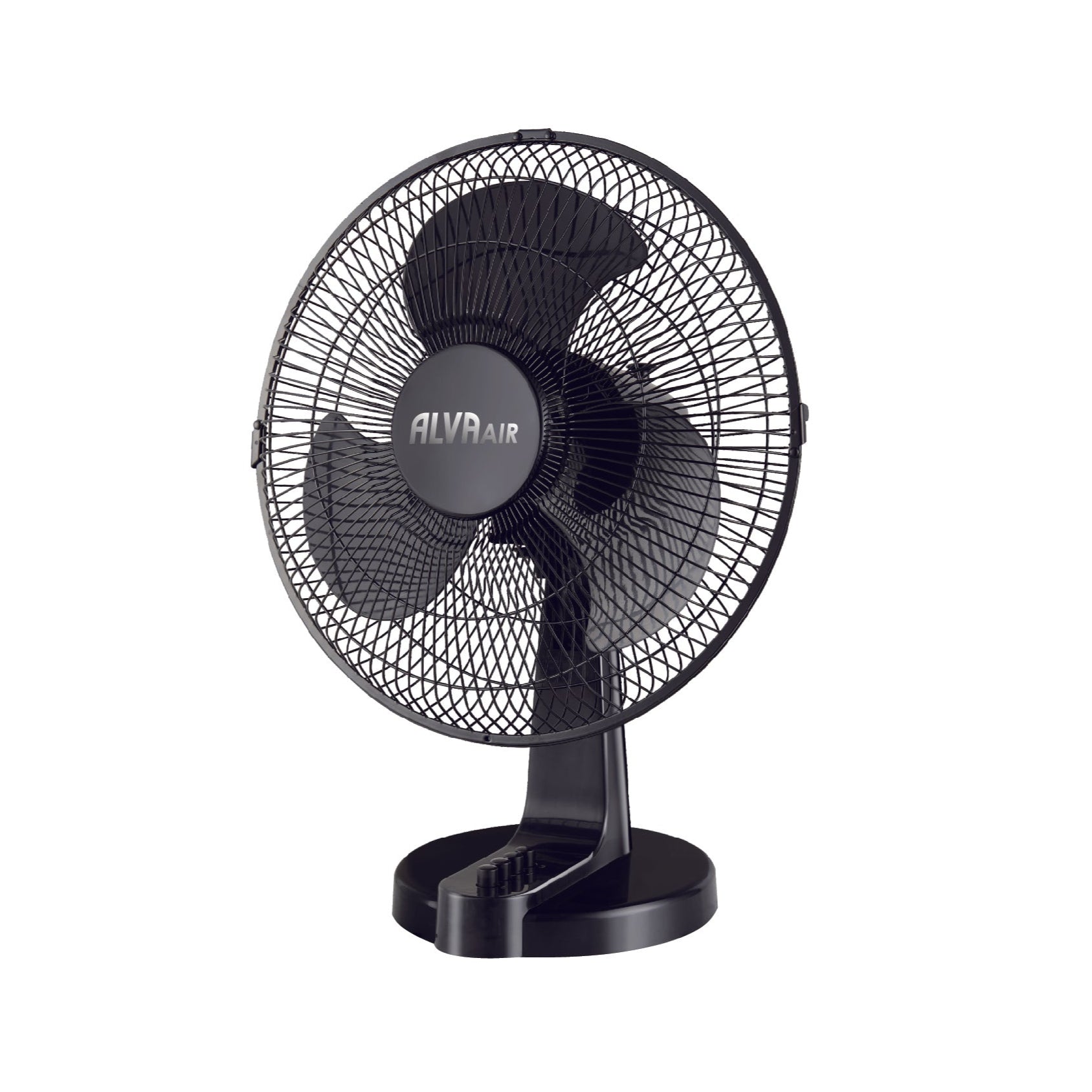 40cm Plastic Desk Fan (Black)