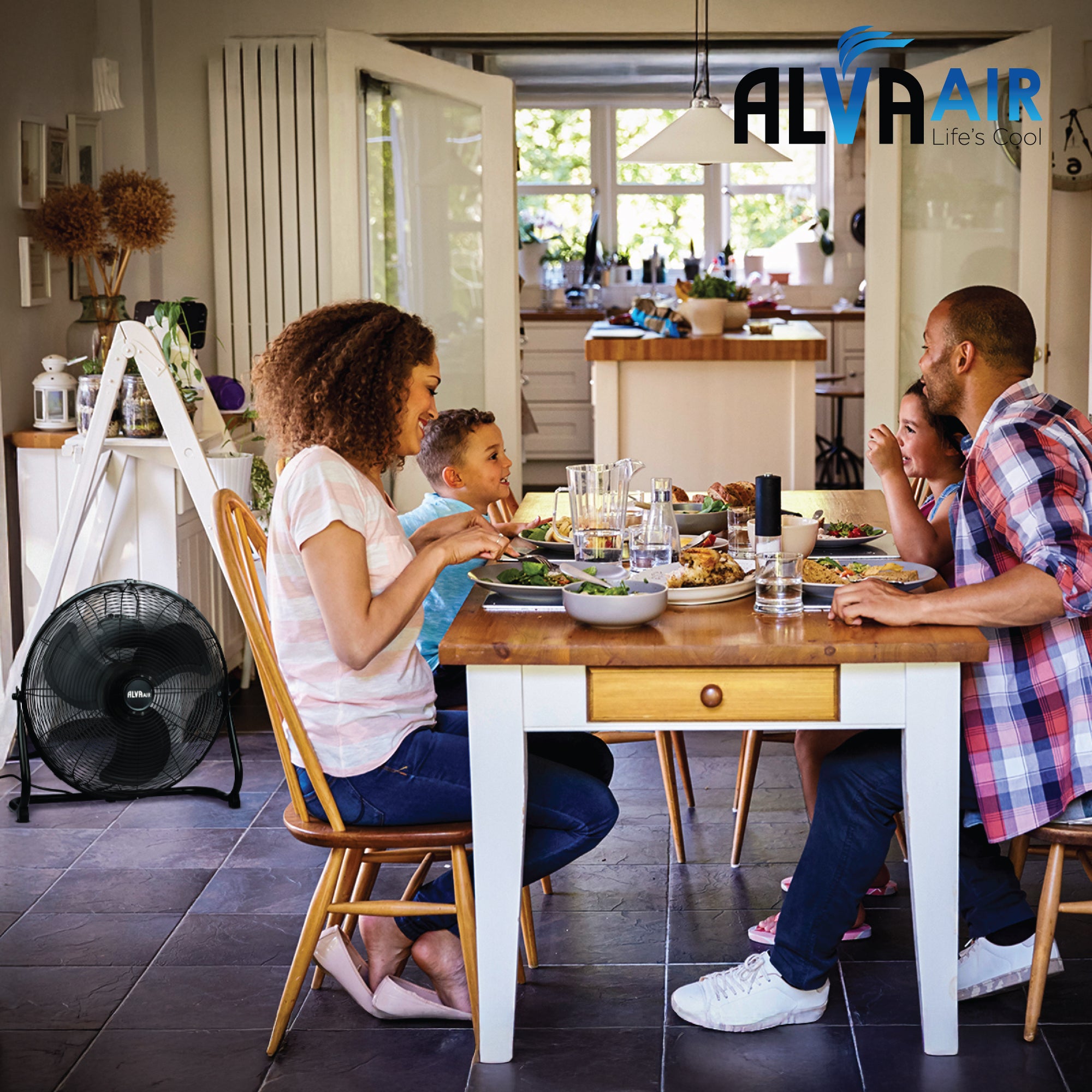 50cm Floor Fan - High Velocity (Matt Black)