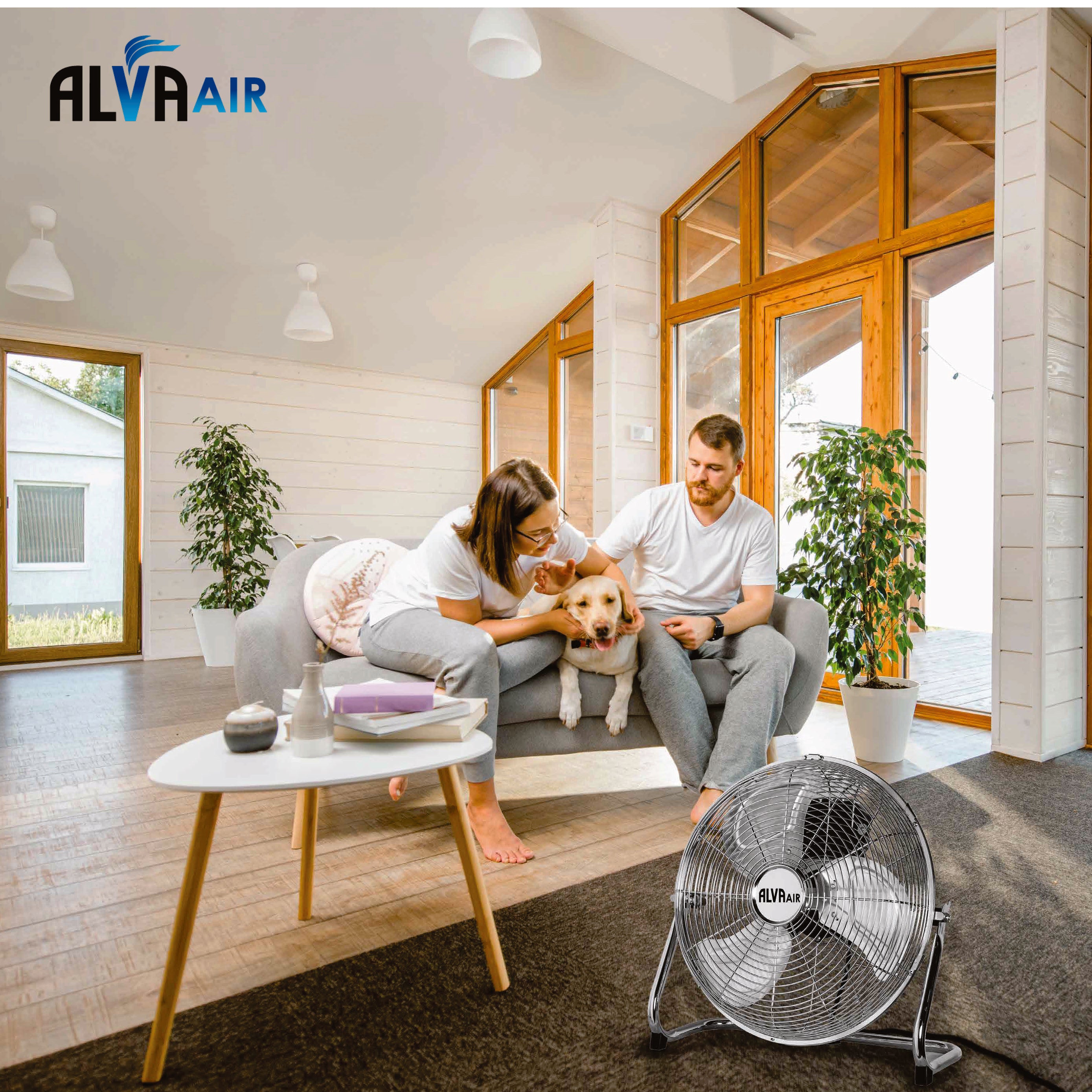 Pave Fans 50cm Floor Fan - High Velocity Chrome | Alva Air
