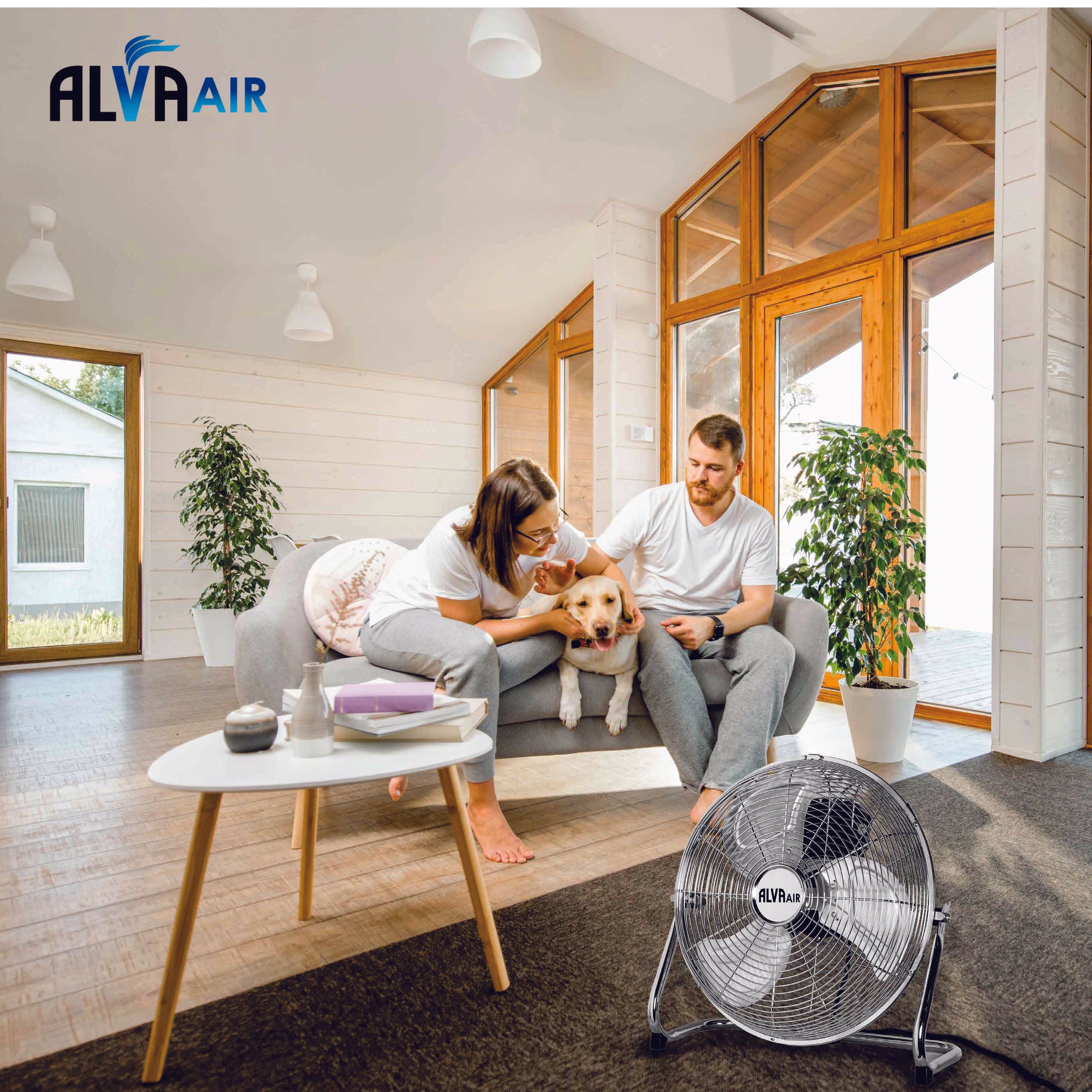 50cm Floor Fan - High Velocity (Chrome)