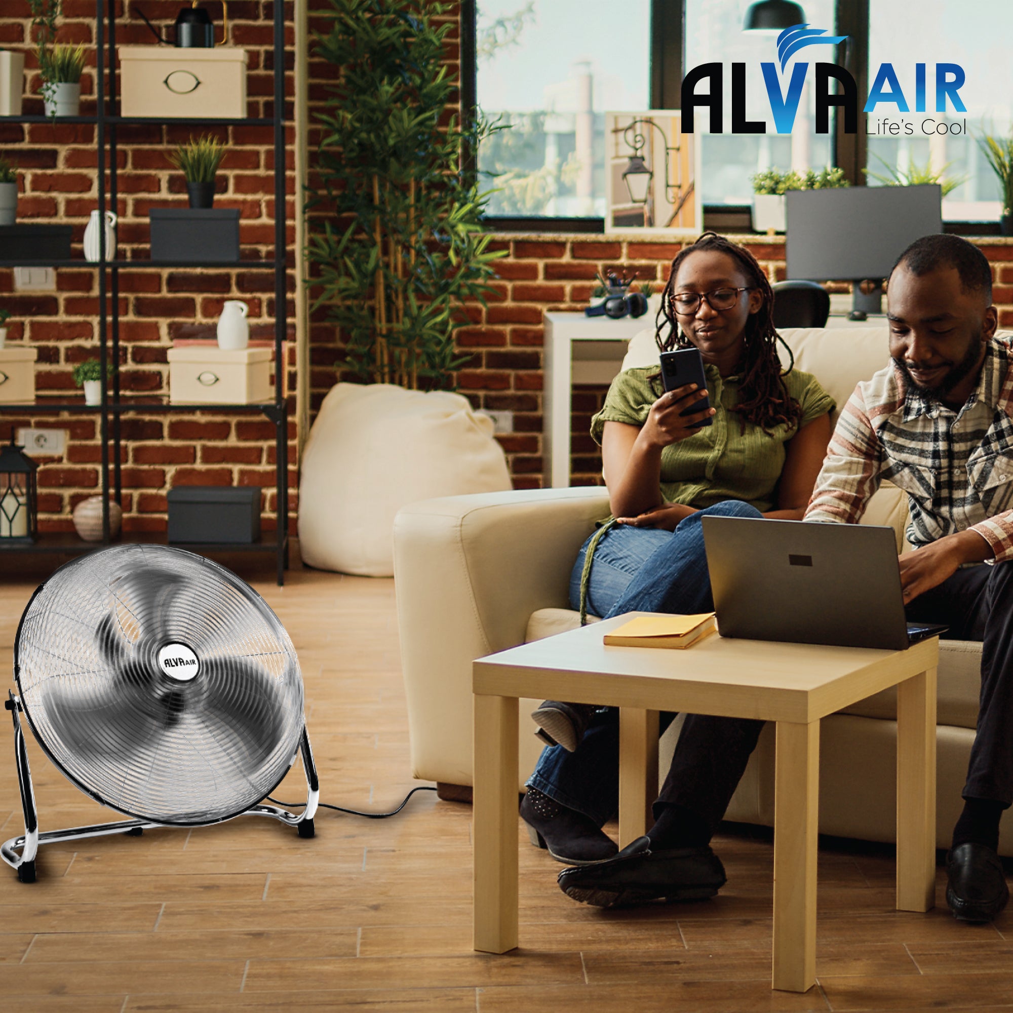 50cm Floor Fan - High Velocity (Chrome)