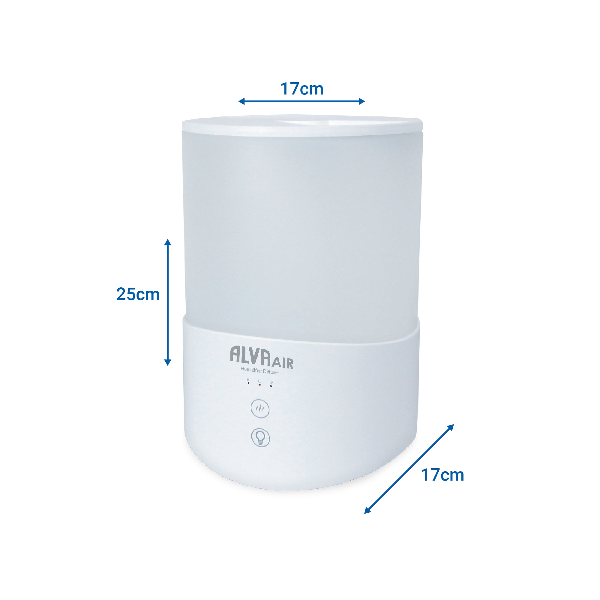 Ultrasonic Humidifier Diffuser - 2.5L - 7 Colour Lights