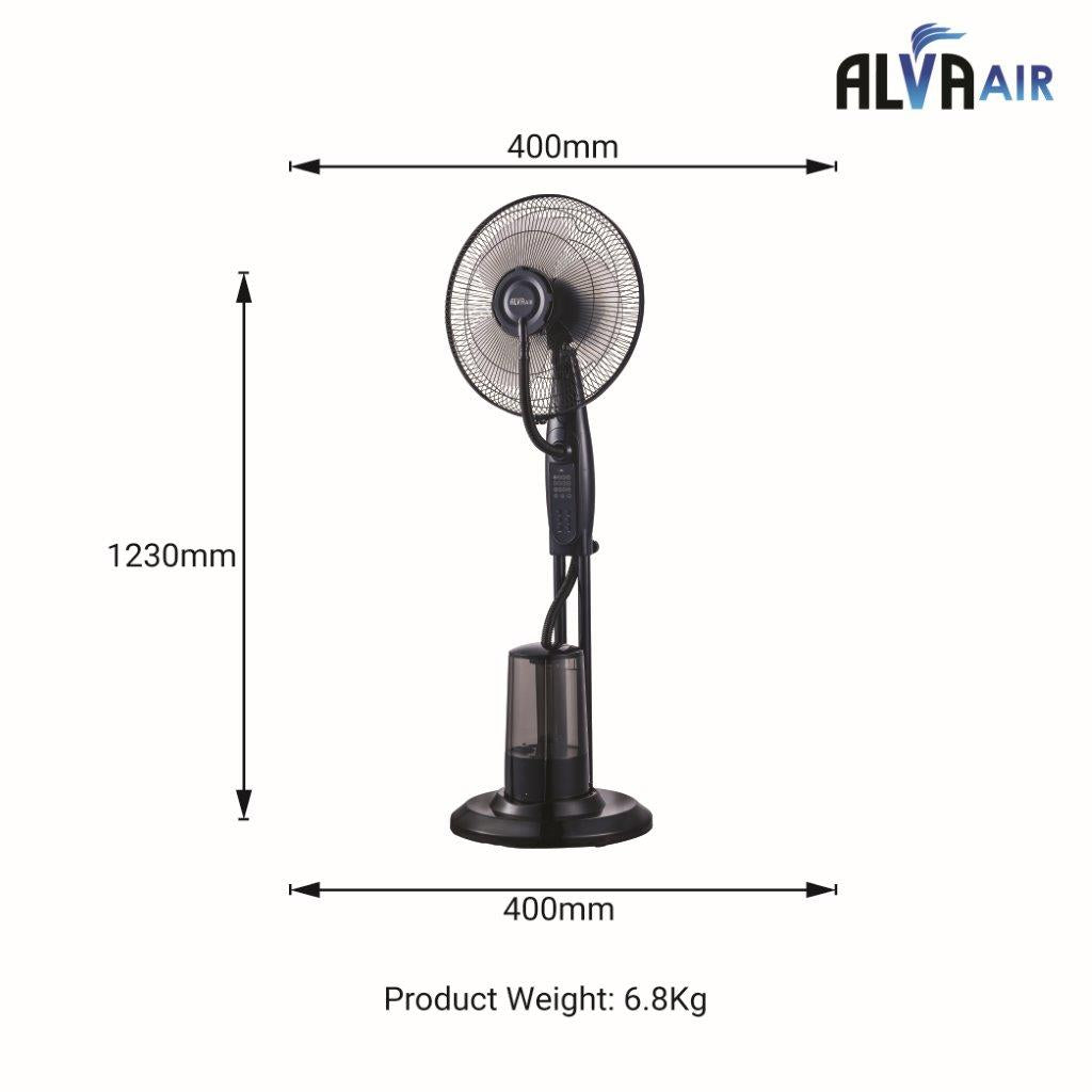 40cm Pedestal Mist Fan 3.2L With Remote