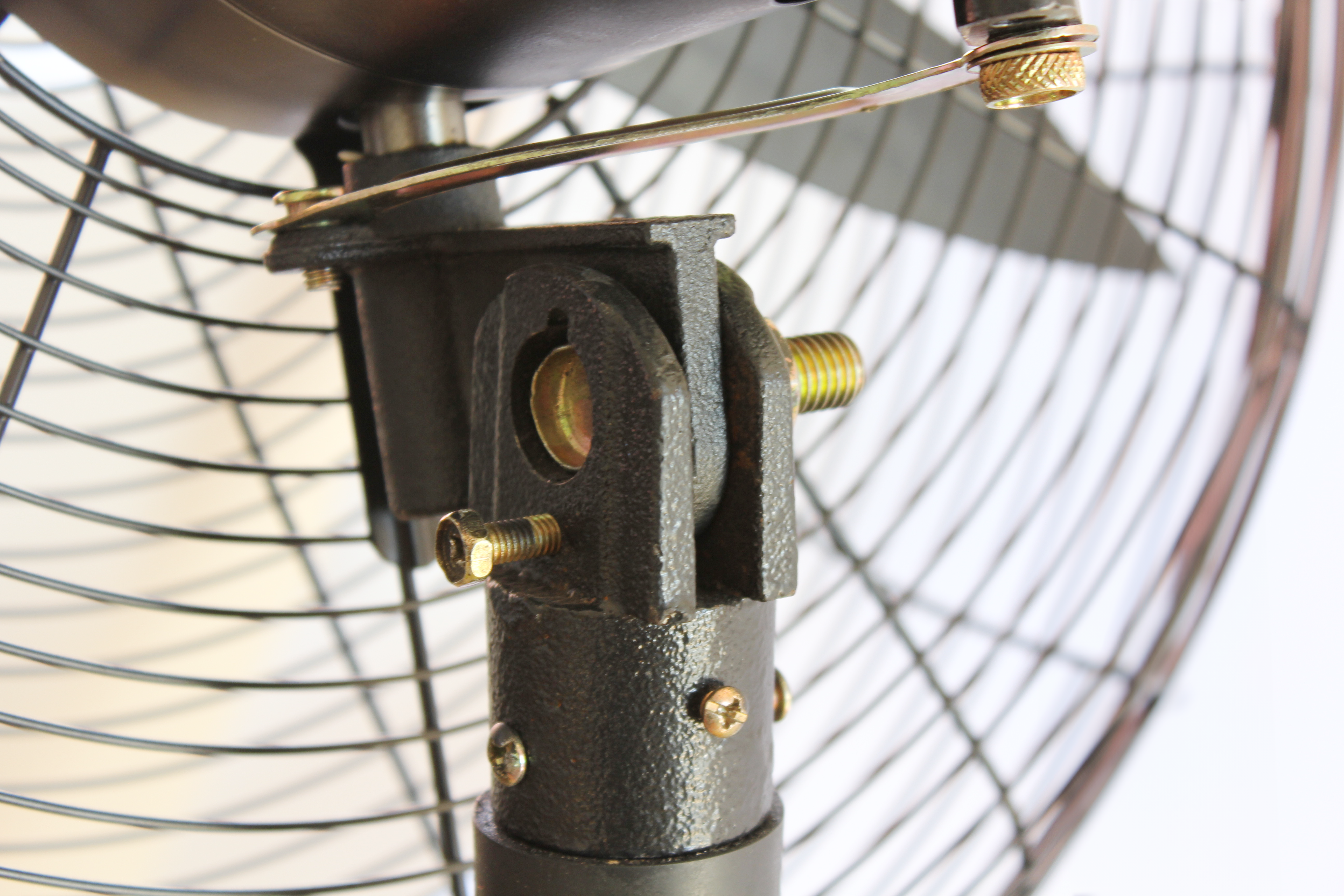 50cm Industrial Telescopic Pedestal Fan Metal (Matt Black)