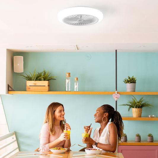 White LED Fan with remote
