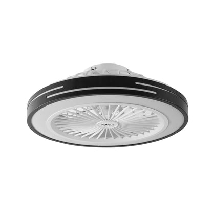 50CM LED LIGHT / CEILING FAN W REMOTE (BLACK)