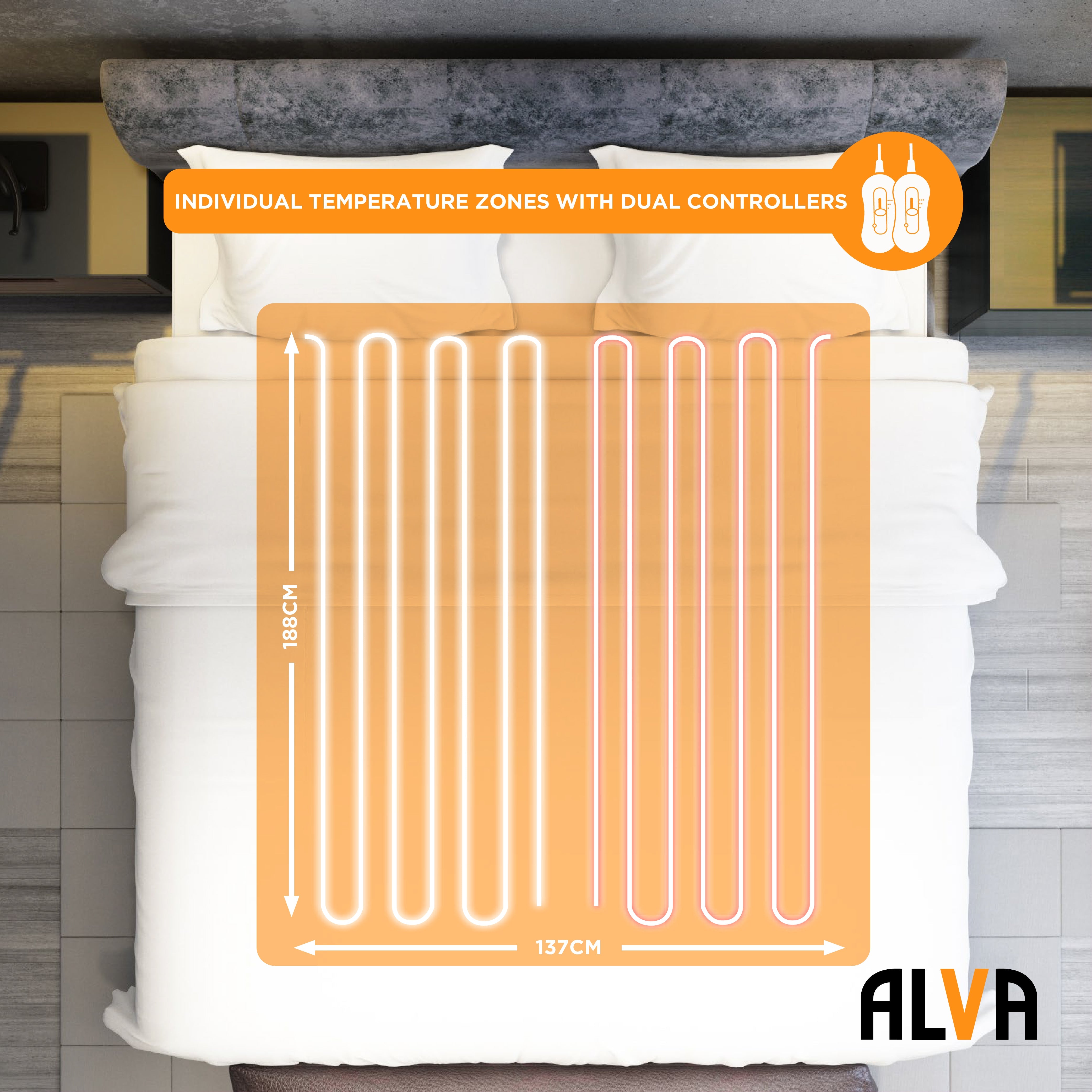 Sherpa Fitted Electric Blanket (Alva)