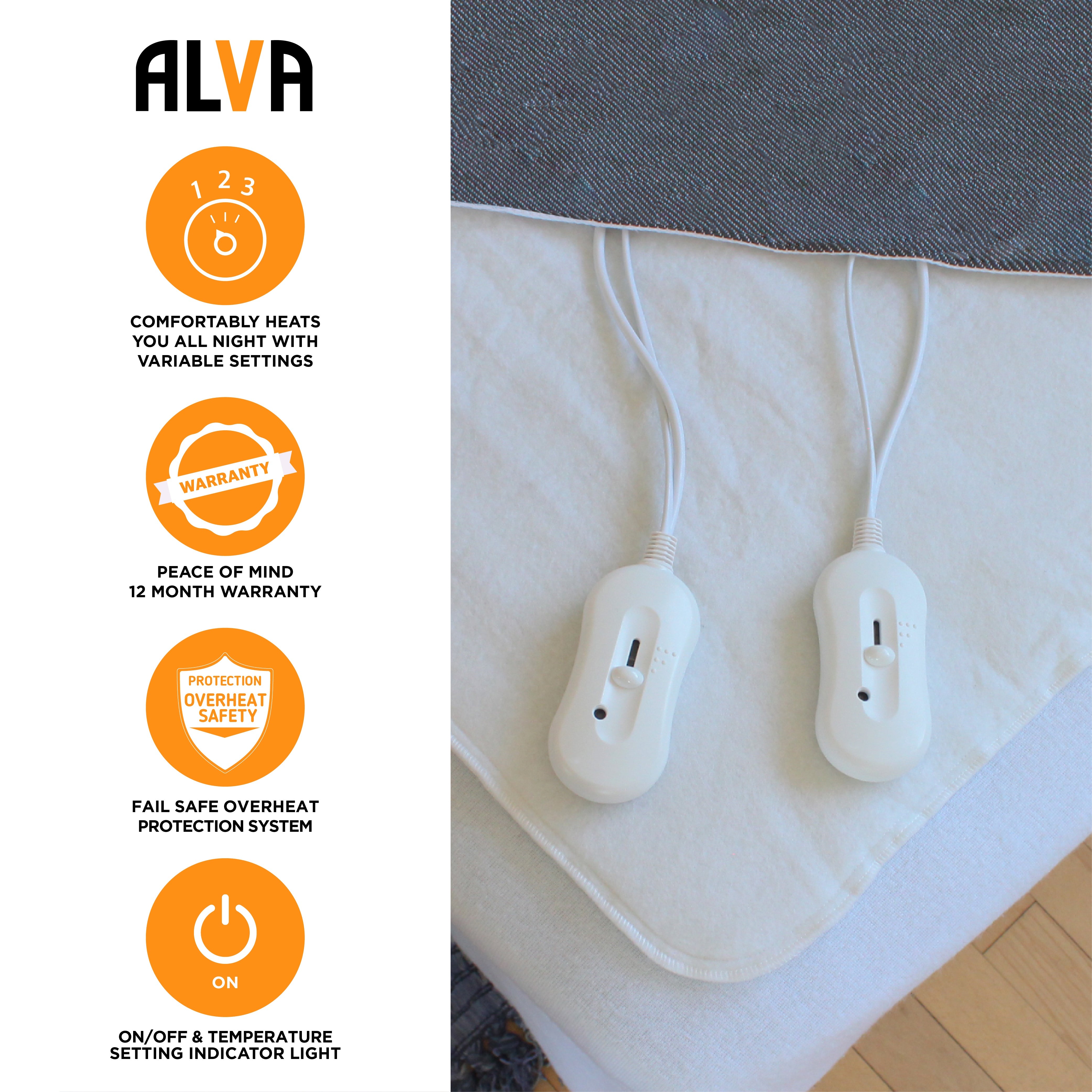 Tie-Down Electric Blanket (Alva)