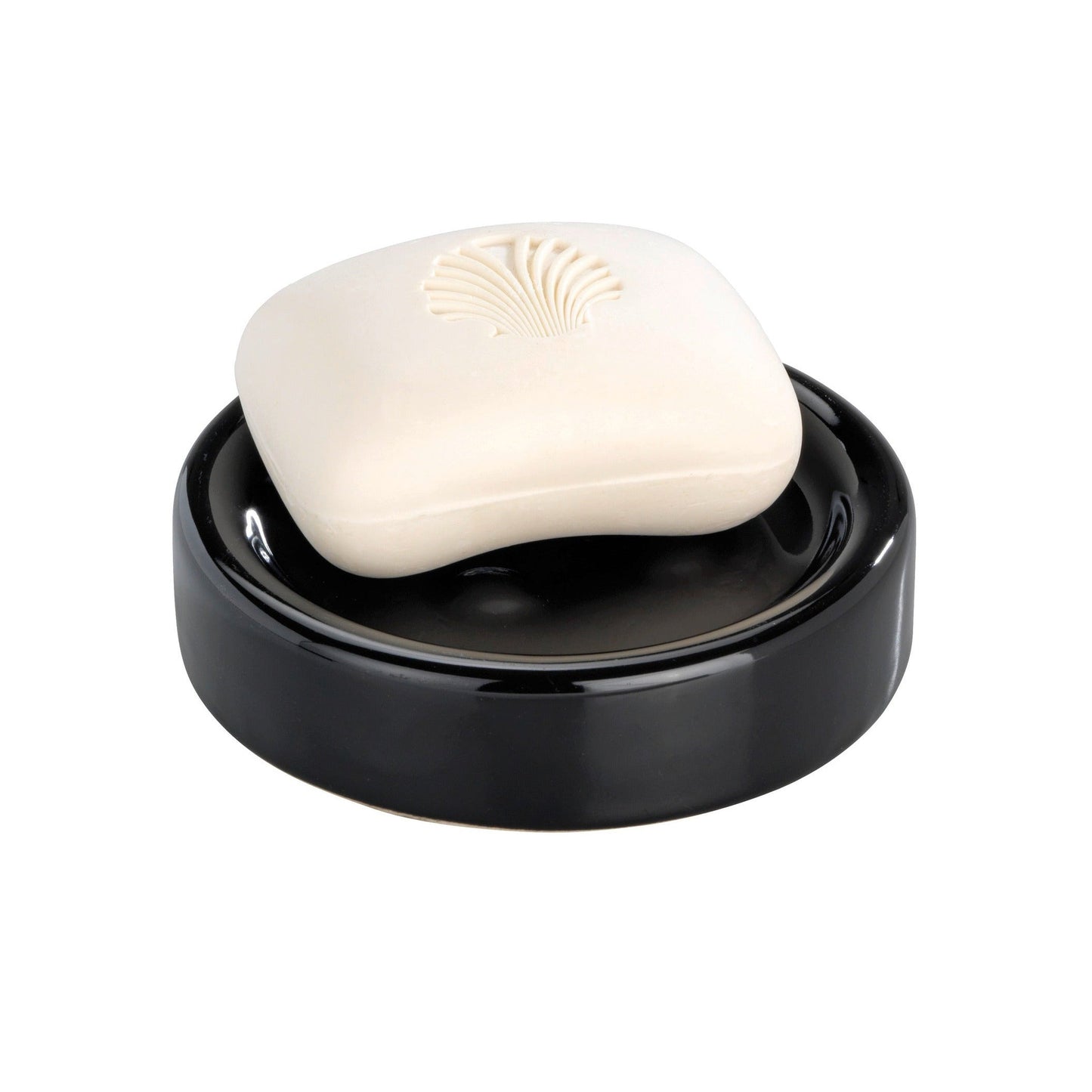 SOAP DISH - POLARIS RANGE - BLACK - CERAMIC