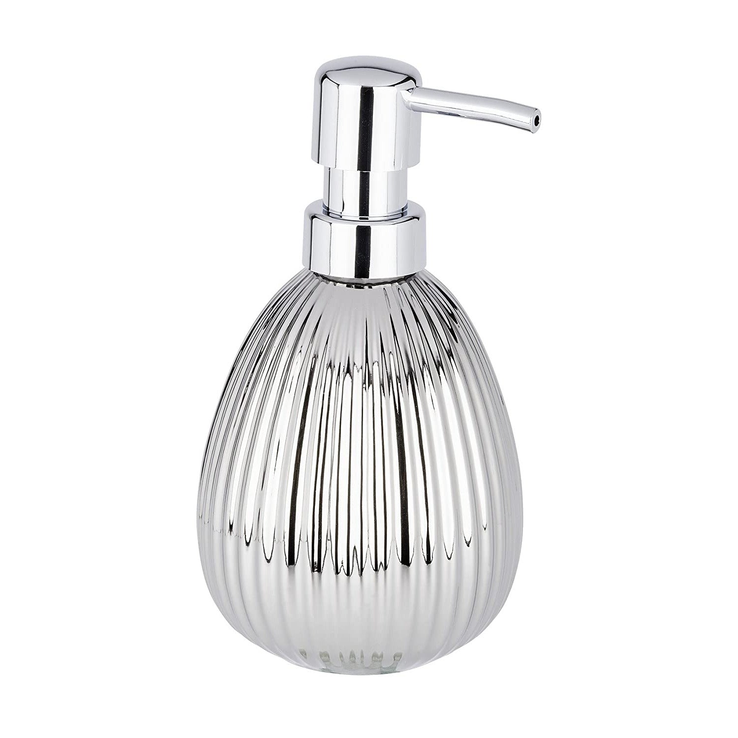 Soap Dispenser - Polaris Range Silver Riff - Ceramic