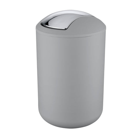 SWING COVER BIN - BRASIL RANGE - LRG - 6.5L - GREY