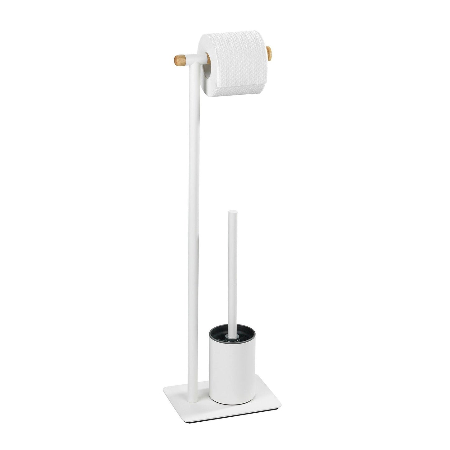 FREESTANDING TOILET BRUSH & ROLL HOLDER SET - MACAO