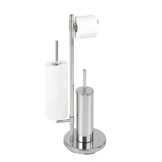 FREESTANDING TOILET BRUSH & ROLL HOLDER - UNIVERSALO NEO - STAINLESS STEEL