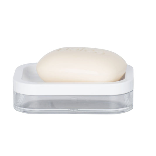 SOAP DISH - ORIA RANGE - WHITE & CLEAR