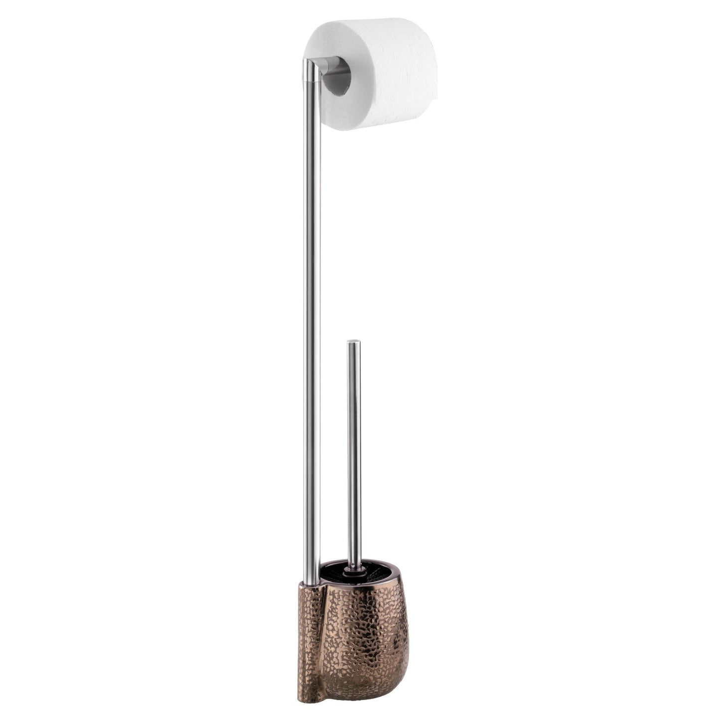 FREESTANDING TOILET BRUSH & ROLL HOLDER - CERAMIC - MARRAKESH