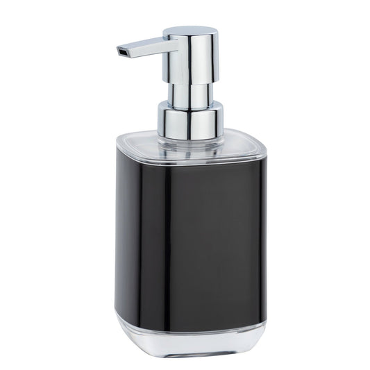 SOAP DISPENSER - MASON - BLACK & TRANSPARENT