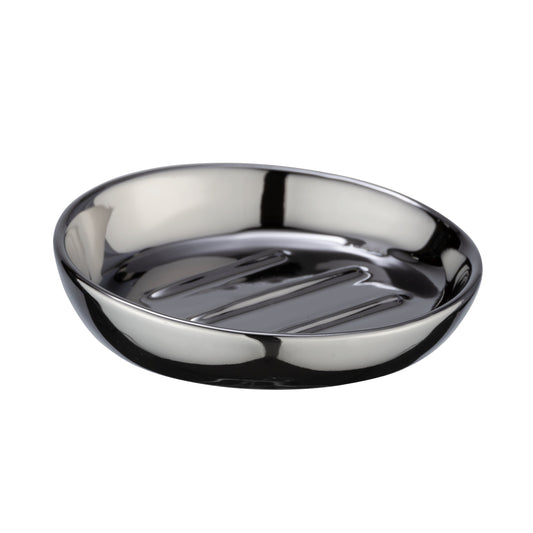 SOAP DISH - BADI RANGE - CERAMIC - CHROME