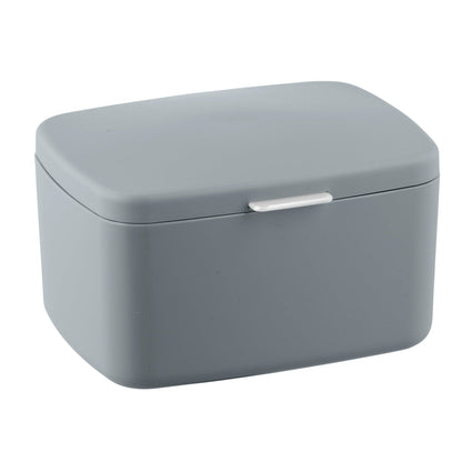 BATHROOM STORAGE BOX - BARCELONA - GREY - UNBREAKABLE - 16X11X19CM