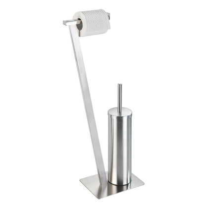 FREESTANDING TOILET BRUSH - LIRIO - STAINLESS STEEL MATT